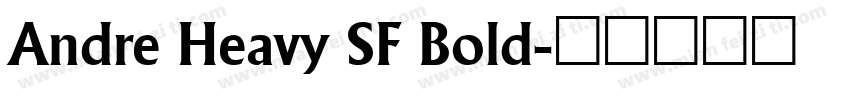 Andre Heavy SF Bold字体转换